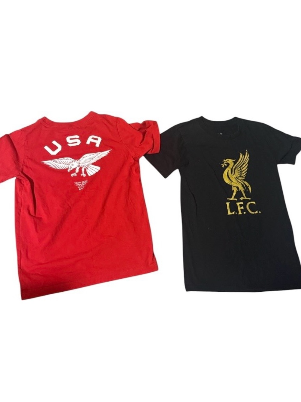 Nike Kids USA soccer  Red USA Eagle Tee & Black L.F.C. Graphic Tee - 2 Pack